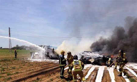 accidente de avión en Sevilla